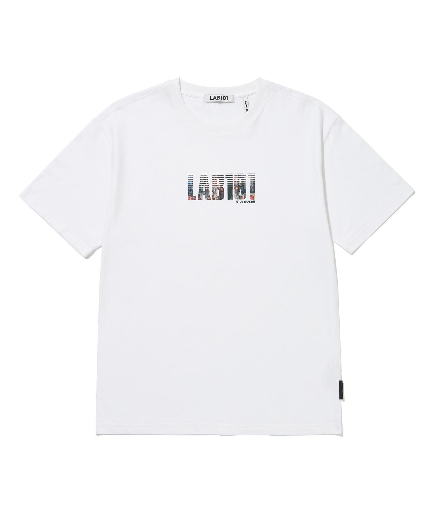 Rap One One Graphic Logo Short Sleeve T-Shirt - White L