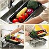 Plastic Sink Strainer Basket Multifunctional Dish Drying Rack Drainage Basket  Drying Dishes