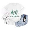 Womens Clothing Summer TShirt Shirt Tees Casual Printed Pattern TShirt New Student White Short Sleeve Tops Christmas