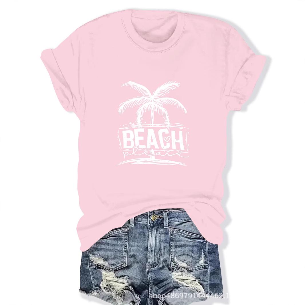 

Women s Fashion Round Neck Tee Medium бежевый