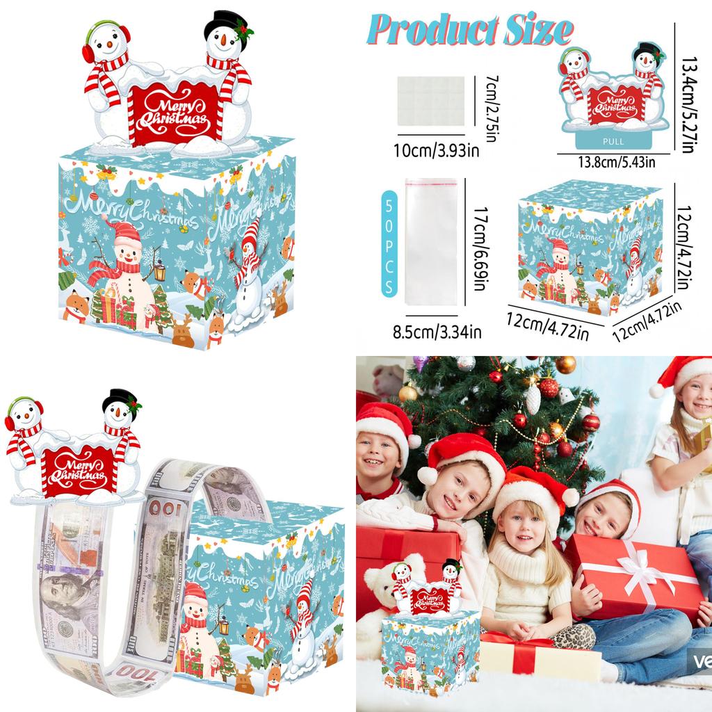 Blue Snowman Letter Christmas Decor Box With Gift Storage For Festive Celebrations And Party Atmosphere