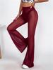 Pantalon Évasé en Maille Européen & Américain: Mode d'été, Taille haute sexy, Confortables respirants