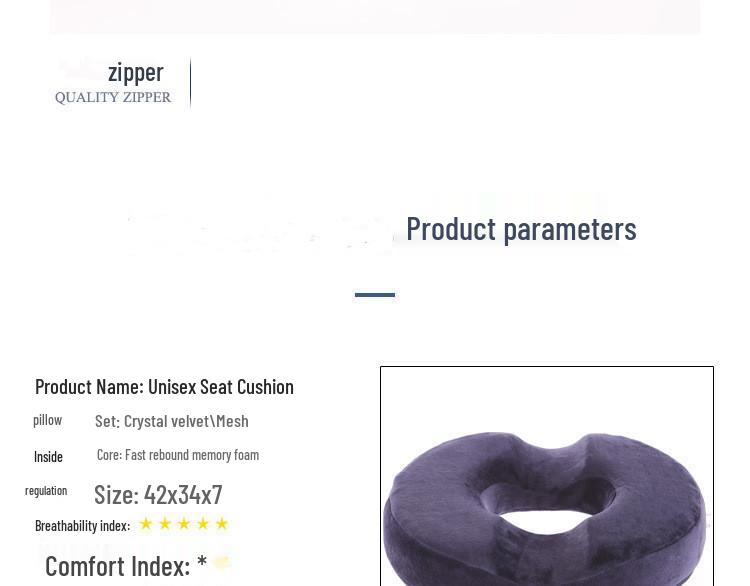 Memory Foam Hollowed-Out Hemorrhoid & Hip Cushion for Pregnant Women and Office Seating