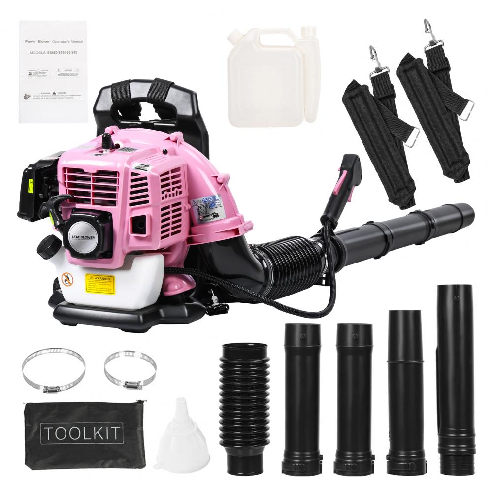 52CC 2-Stroke Backpack Gas Leaf Blower, Gas Powered Snow Blower, 550 CFM Powerful Clearing Tool for Lawn Care Yard Dust Debris