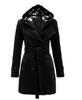 Fashion Woolen Coat Women Warm Fleece Jacket with Belts Double Breasted Solid Casual Jacket Winter Vintage Slim Ladies Coat