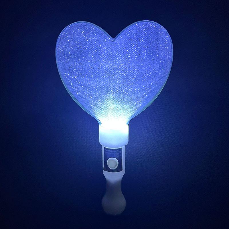 Light-Up Heart & Pentagram Glow Stick with Sound Shaker for Creative Activities