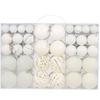 100PCS Fashion Plastic Christmas Ball Set 18 Colors 8cm Christmas Tree Balls Suspensable Xmas Baubles Showcase