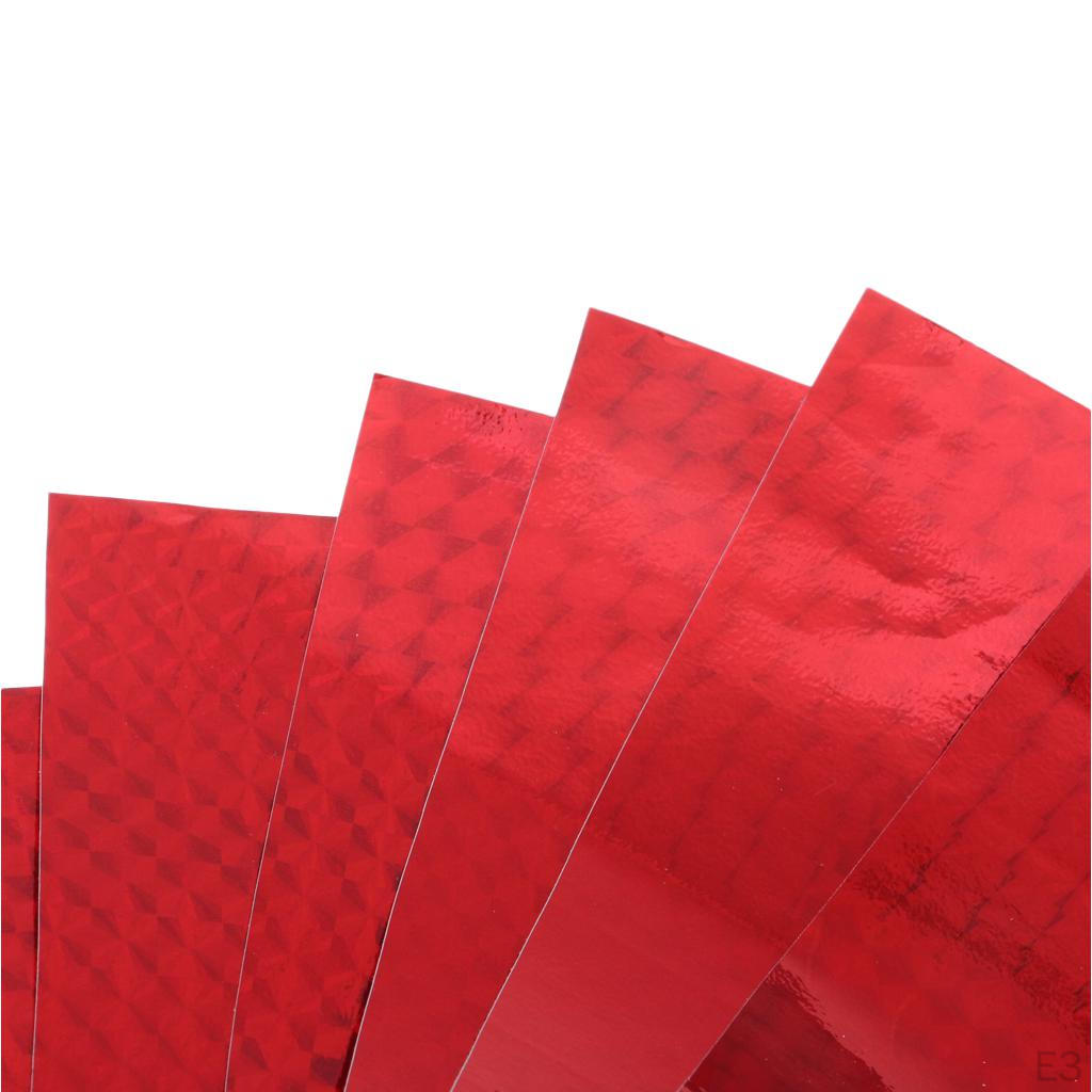 6pcs/lot Holographic Adhesive Film Fishing for Fly Tying