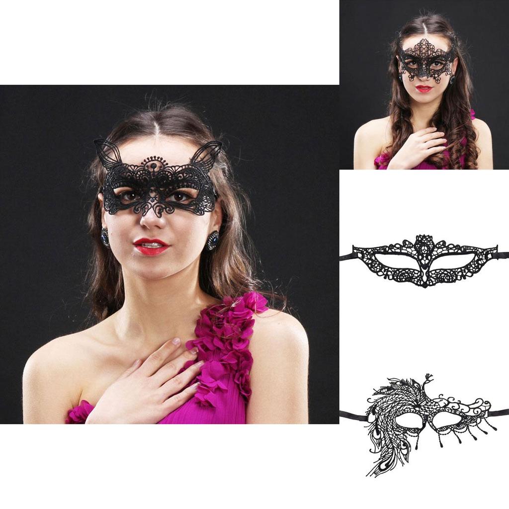 Mysterious Angel Lace Eye Mask Sexy Cosplay Costume For Christmas Party