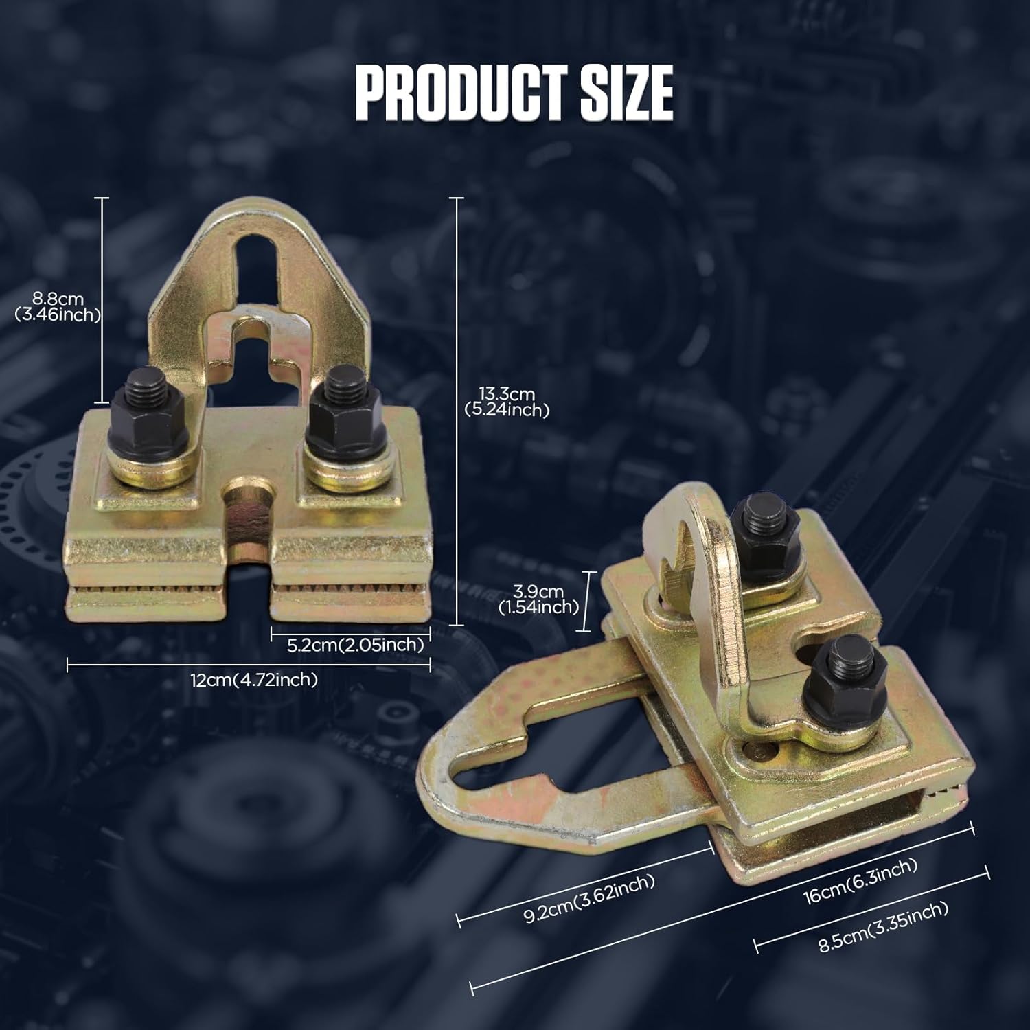 

5 Ton Auto Body Pull Clamp, Heavy Duty Right Angle Universal Clamp for Car Frame Repair United States