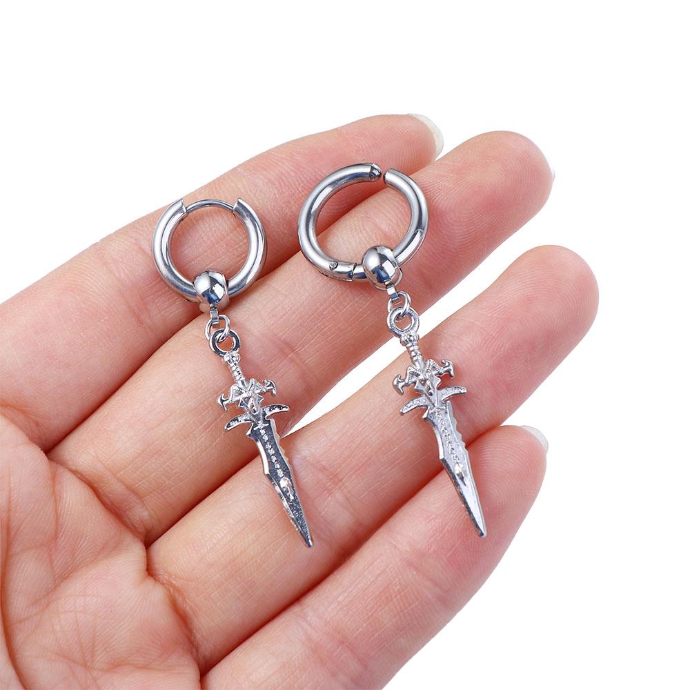 For Women Cross Stainless Steel Clip On Earrings Men Ear Clips Ear Cuff Korean Stud Earrings