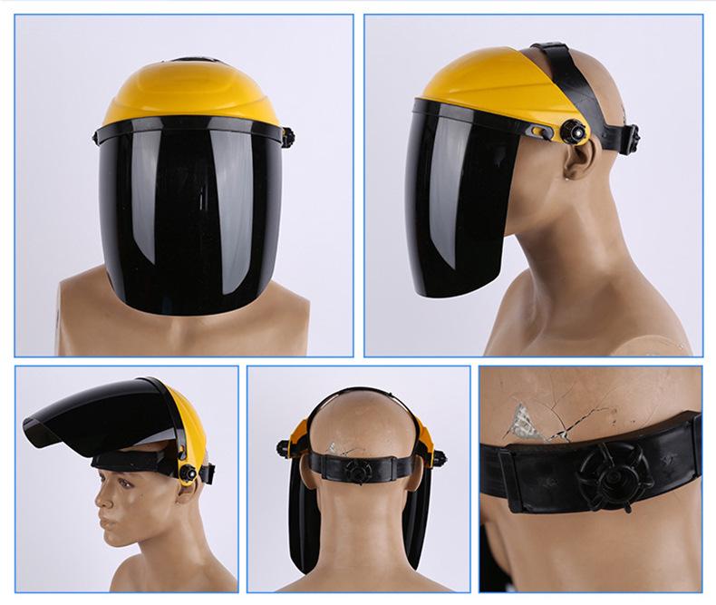 Protective Transparent Head-mounted Lightweight Welding Face Shield Mask