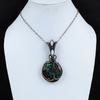 Chrysocolla Pendant, 999 Copper Wire Wrapped Pendant Handmade Gemstone Jewelry, Gifts For Wife Brand New Pendant