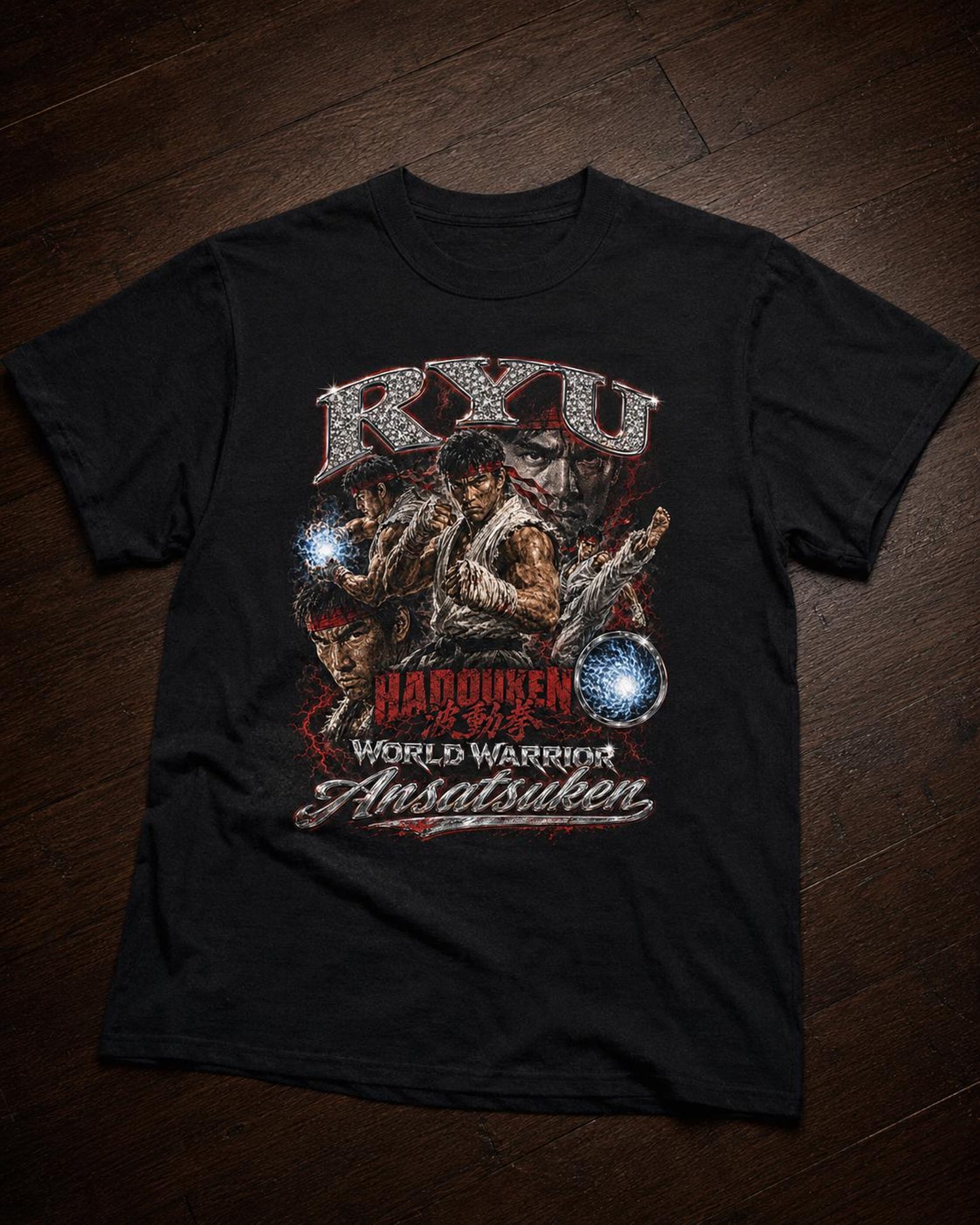 Ryu Street Fighter Tee | Vintage Gaming Graphic Unisex Shirt 3XL