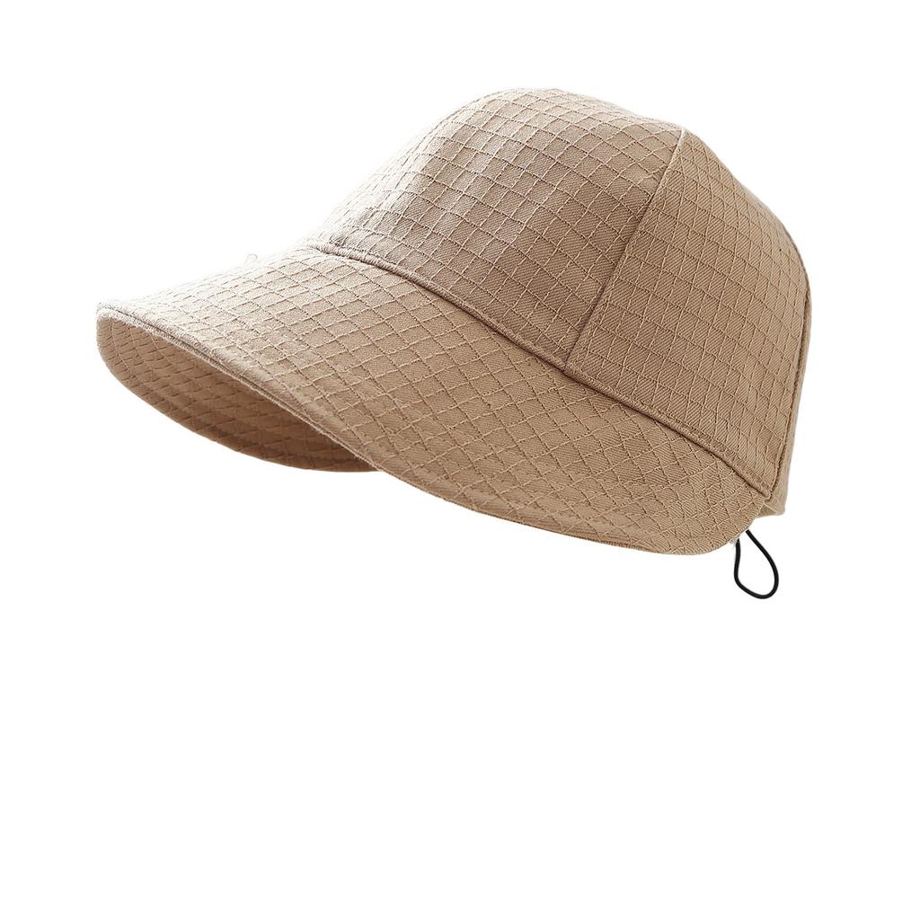 Solid color hidden visor star face small hat women's versatile fashion foldable elastic equestrian hat