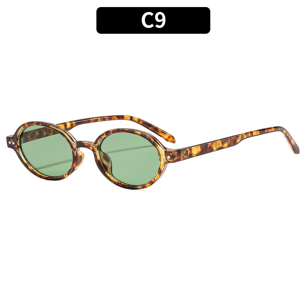 

Uv400 Sunglasses Retro Vintage Chic Sunglasses Oval Frame Sunglasses Vintage High-End Glasses For Women For Celebrity Street