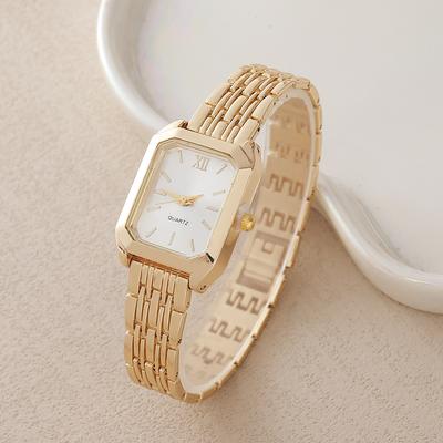 Light Luxury Steel Belt Women's Watch Female Student Square Quartz Watch Bracelet Watch
