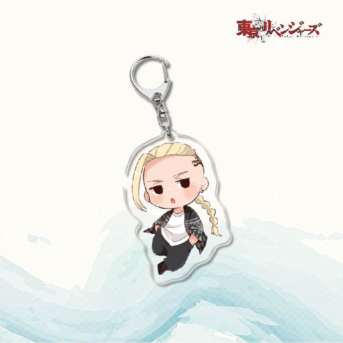 Anime Keychain Tokyo Revengers Manjiro Ken Takemichi Hinata Atsushi Acrylic Women Accessories Cute Bag Pendant Key Chain Presents