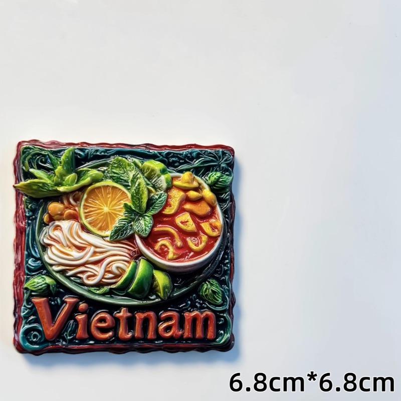 Vietnam Fridge Stickers Mekong River Travel Souvenirs Negeri Sabah Fridge Magnets Home Decoration Wedding Gifts