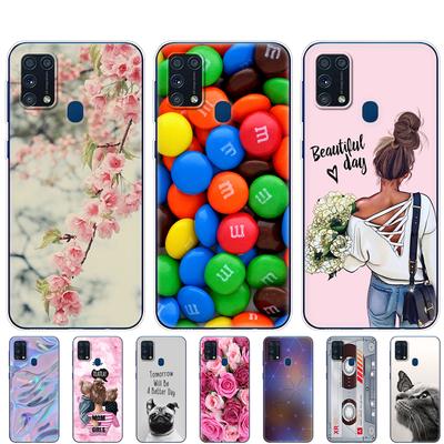 Dėklas Samsung M31 6.4"; Minkštas silikoninis TPU galinis dangtelis Samsung Galaxy M31 M 31 SM-M315FZBVSER m315 telefono korpusas buferis Funda