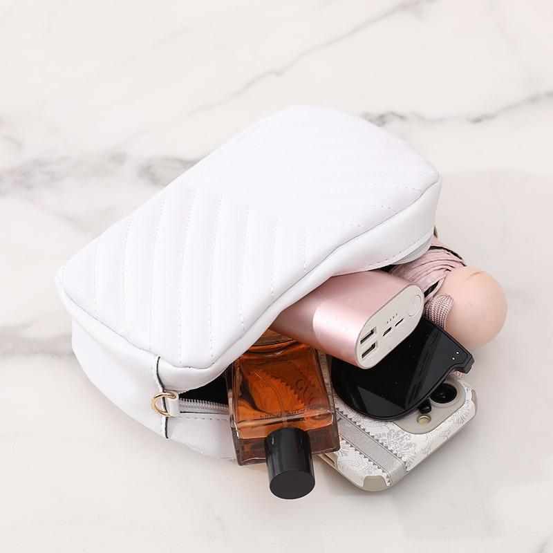 Women's bag new fashion casual bag embroidery thread solid color messenger bag wave pattern shoulder bag