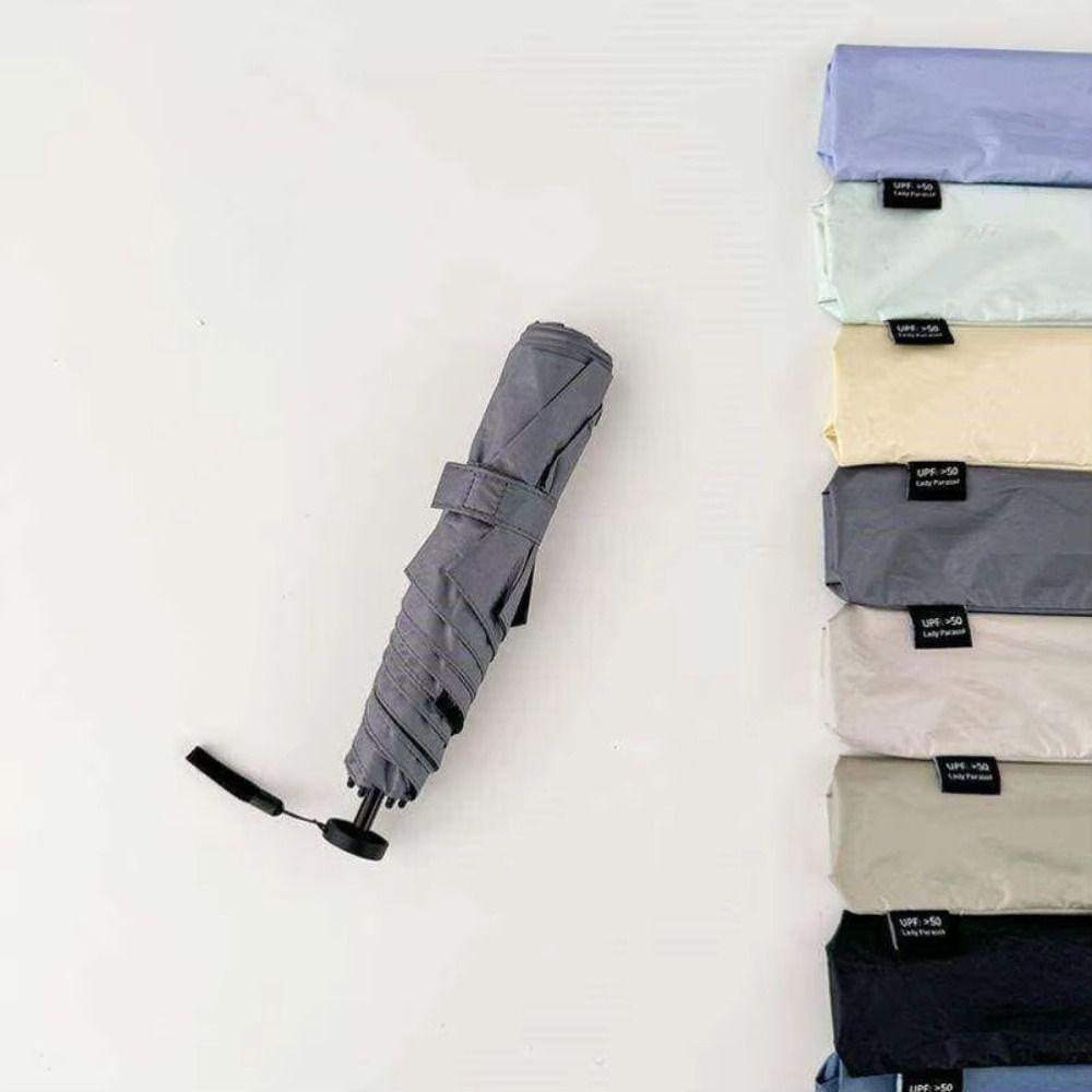 Compact Folding Ultra-Light Umbrella UV Protection Portable Parasol Sunshade Umbrella Rainy Season