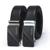 Men'S Belt Business Casual Cowhide Belt Automatic Buckle Medium Belt Boys Trendy Belt