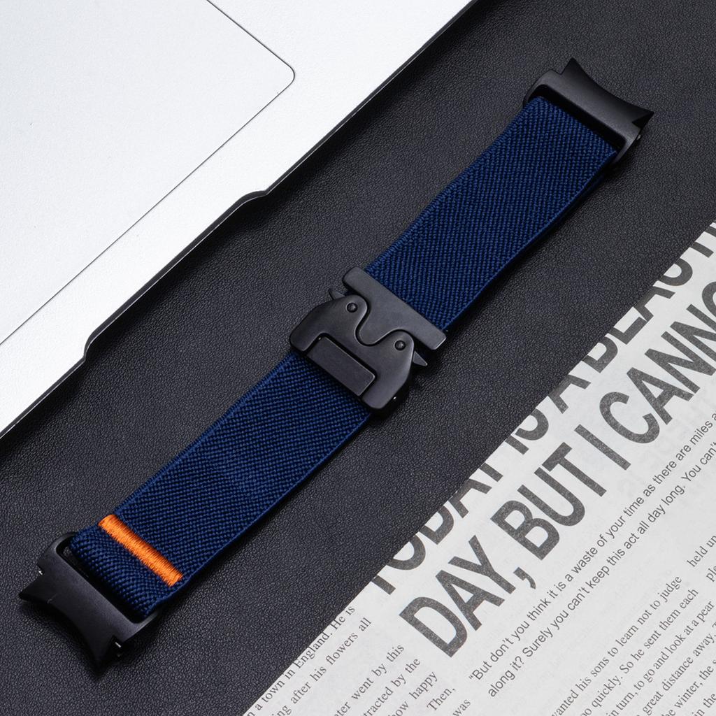 Elastic Nylon Band for Samsung Galaxy Watch 7 6 5 4 40mm 44mm/5 Pro 45mm Parachute Buckle Bracelet Galaxy Watch 6 4Classic Strap