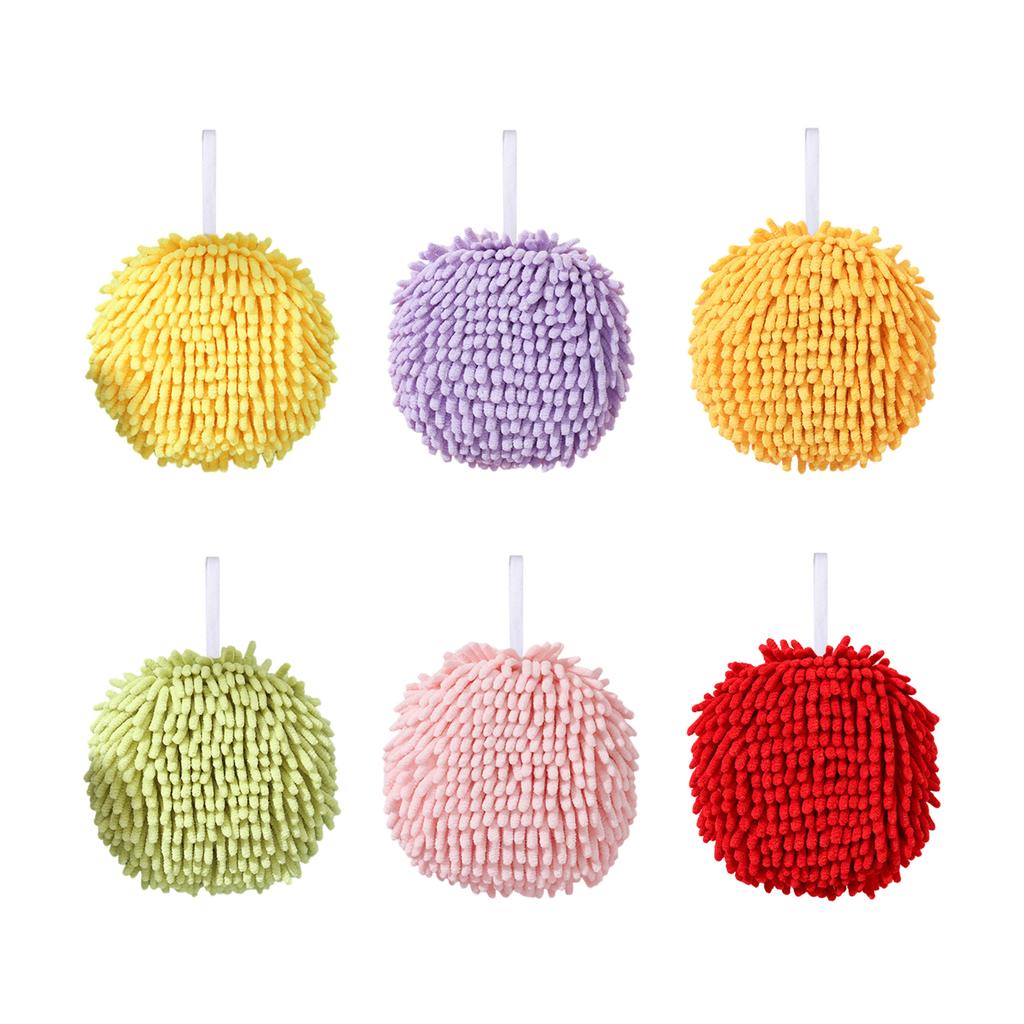 Chenille Hand Towel Microfiber Handball for Bathroom and Kitchen Quick Drying Strong Absorbent Designing Multiple Color