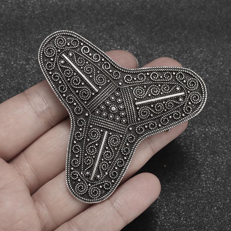 Retro Celtic Warship Brooch Men's Punk Trend Amulet Jewelry Motorcycle Riding Lapel Pin Accessories