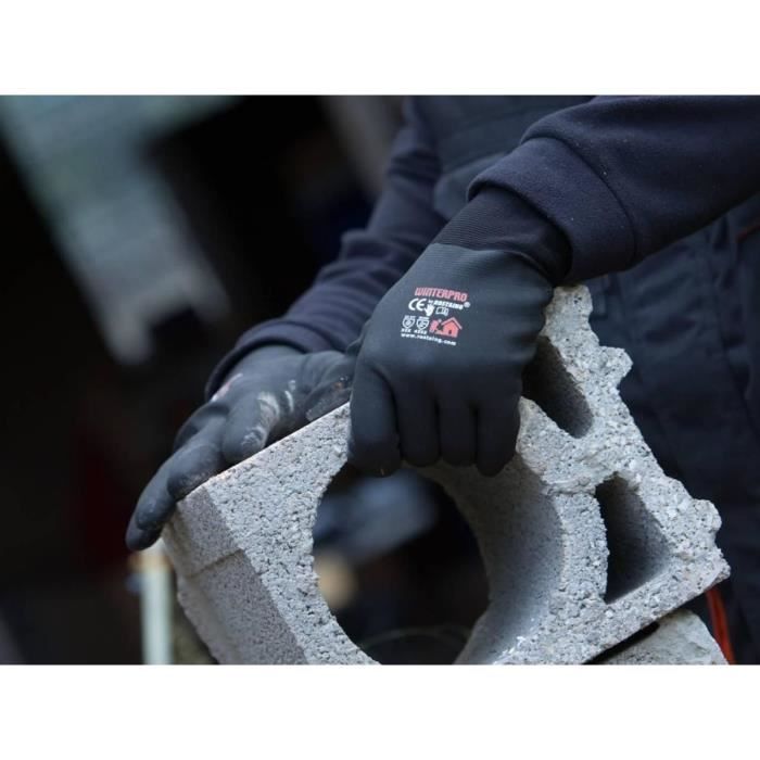 ROSTAING WinterPro - Arbeitshandschuhpaar - Schwarz - Winter - Wasserdicht - Komfort - Kältebeständigkeit