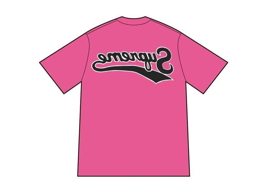 Supreme Backwards Tee Fuchsia M