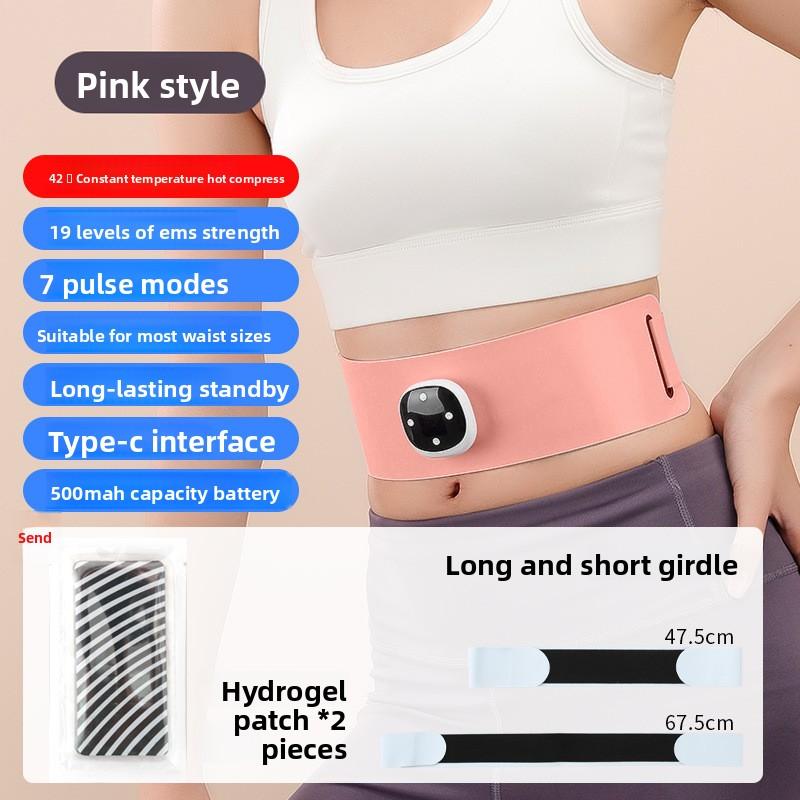 Bezprzewodowy Pas Grzewczy Plastikowy Kompres Ciepły Pas Rozgrzewający Macicę Fizjoterapia Cieplna Mikroprądowy Naklejka na Brzuch Elektryczny Masażer Brzucha