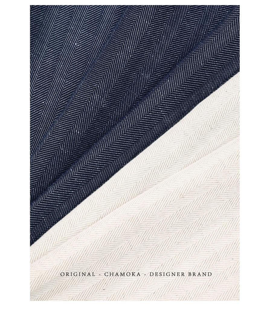 Women's Anti-Wrinkle Tencel Linen Pants, Spring/Summer, Loose Herringbone, Wide-Leg Design, Original Linen Color, Style 7896.