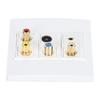 Multimedia Wall Plate 3.5mm F Type TV9.5 3 RCA AV Wall Panel for TV Set Top Box Coaxial Cable Radio