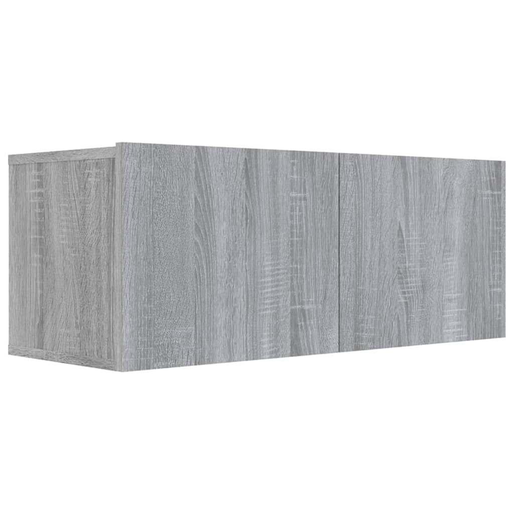 6 piece TV cabinet set grey Sonoma particleboard