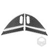 4Pcs Carbon Fiber Interior Door Tweeter Cover Trim For Dodge Charger 2015-