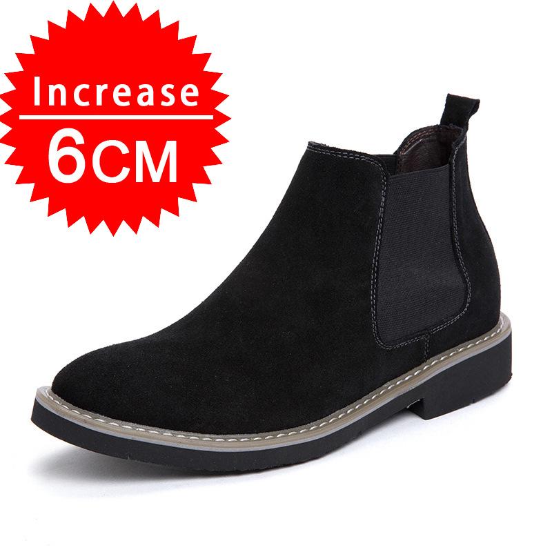 

Мужская обувь для увеличения роста, классическая деловая мужская обувь, скрытые высокие каблуки, мужская обувь с увеличенной стелькой 6 см для спорта и отдыха 37 чёрный