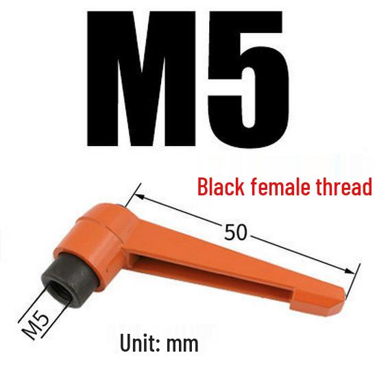 Adjustable Ratchet Handle L-Shaped Wrench with M5/M10/M16 Set Screw 7-Shaped Quick Lock Bolt