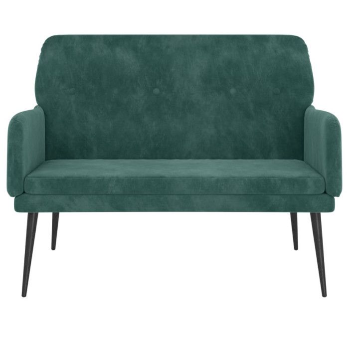 351416 vidaXL Banc Vert foncé 108x79x79 cm Velours