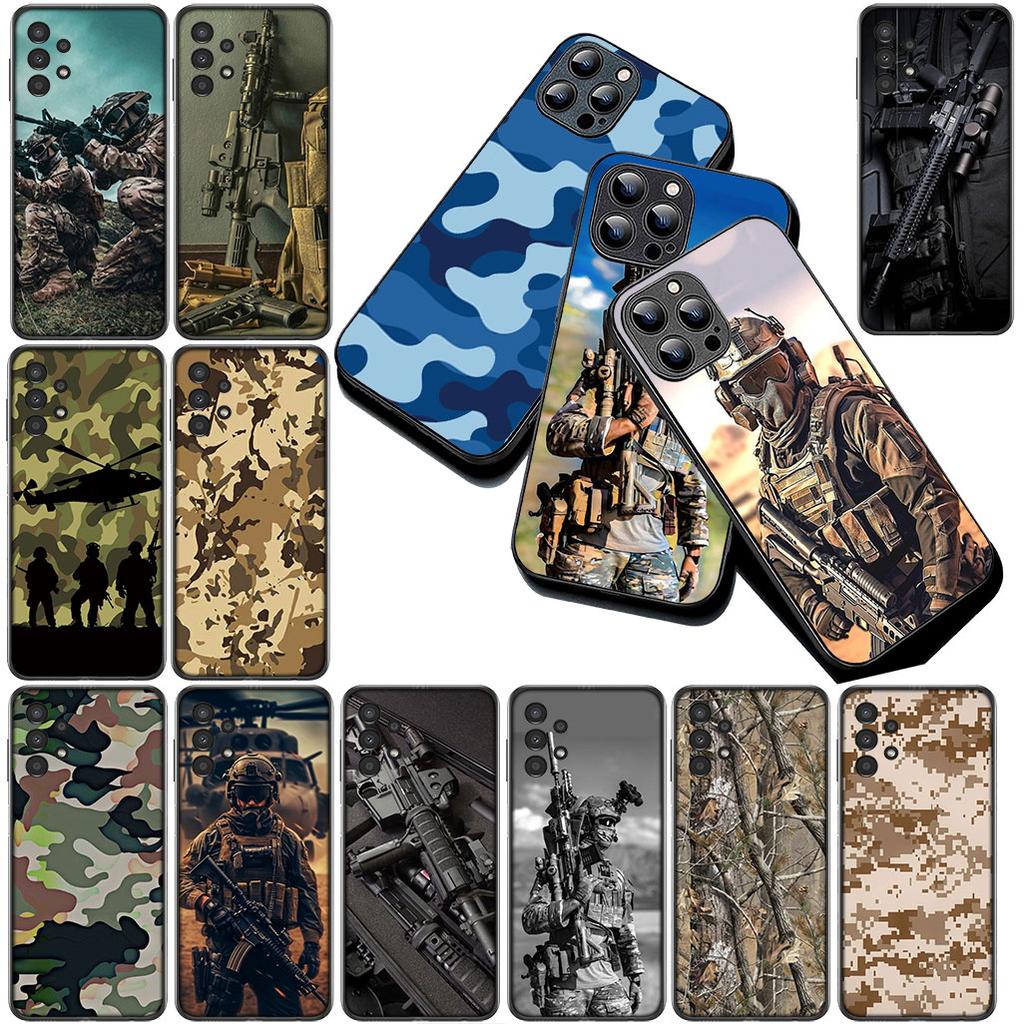 for Motorola Moto G86 G57 E14 E15 G14 G34 G67 G84 G24 A54 G15 Power E22 Phone Case Camo Military Army Camouflage Special Forces
