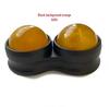 Handheld Double Ball Resin Massage Roller for Muscle Relaxation and Yoga
