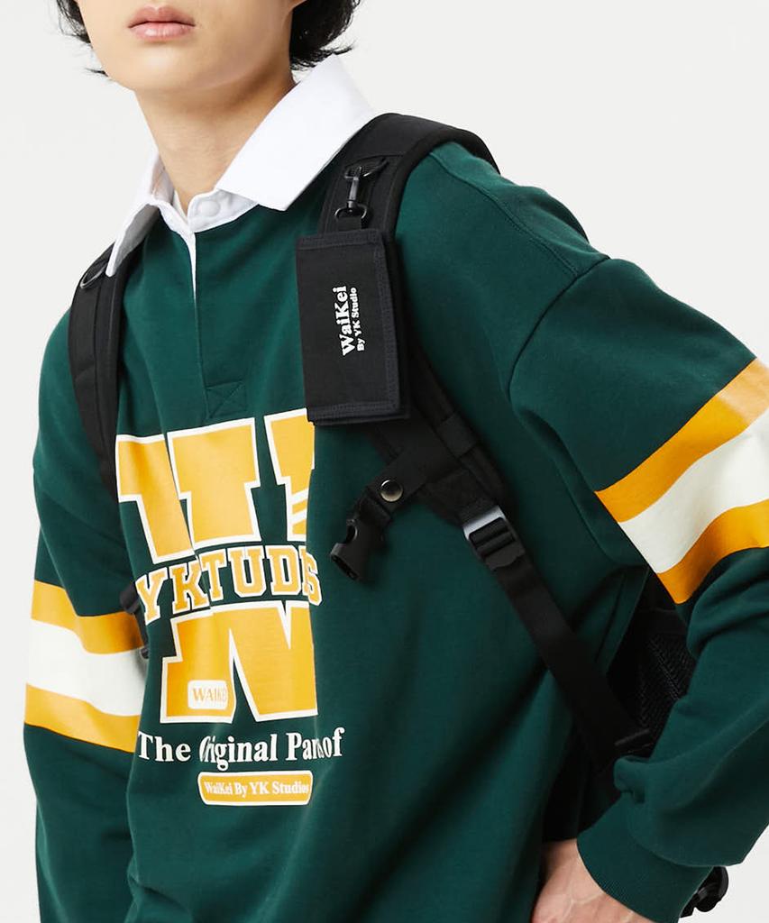 Waikei Reflective String Backpack Black