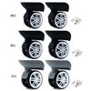 A65 2Pcs Trolley Casters Replacement Heavy Duty for Luggage Box Suitcase 360 Degree Swivel Kit Double Row Silent Wheel