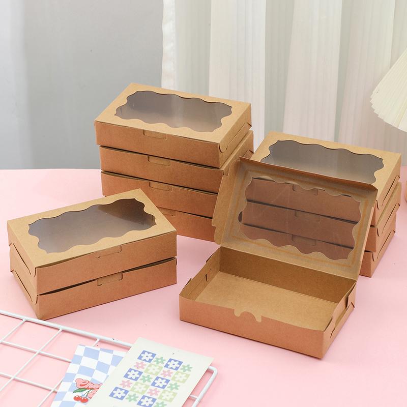 1/5/10 Stück Verpackungsbox Gebäckskuchen Dessertbox Geschenkbox Süßigkeitenverpackung Kartonboxen Verpackungsmaterialien Cajas De Empaque