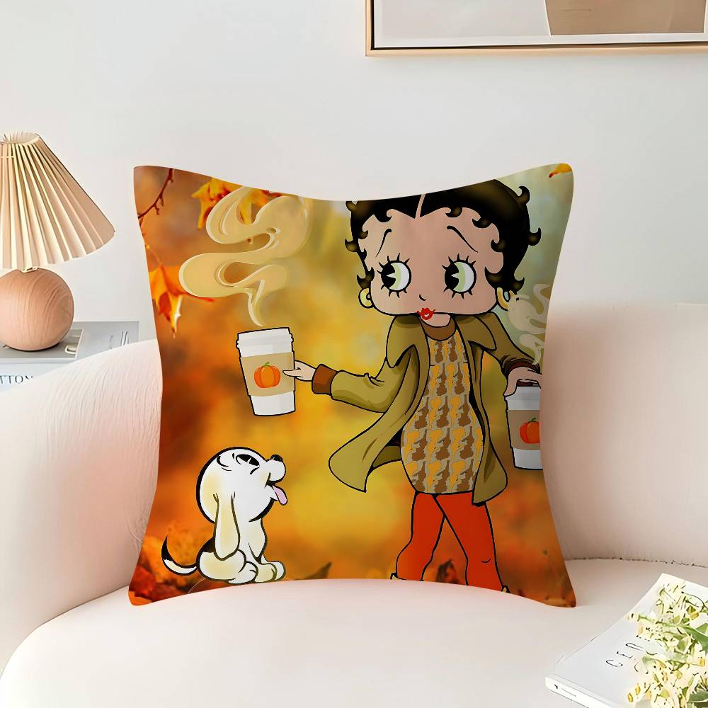 Cute B-Betty Boop Personalized Pillow Dust Cover Bedroom Kids Party Decoration Pillowcase Birthday Children Gift
