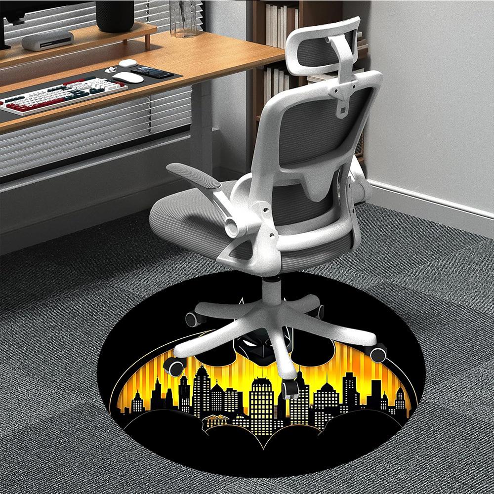 1pc Batman Office Round Area Rug, Under Office Chairs Bedroom Living Room Home Decor, Room Deco, Available In Various Sizes