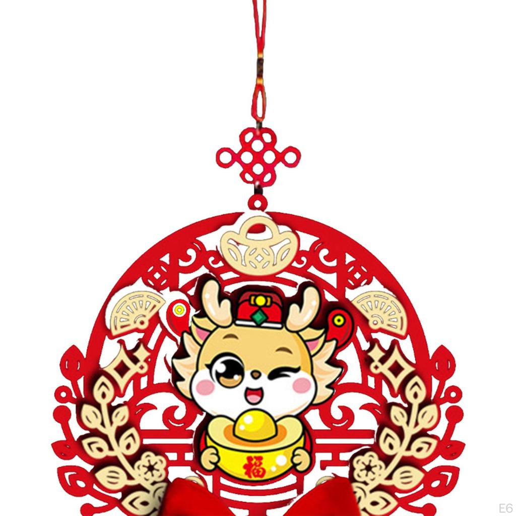 Ornament suspendat pentru anul chinezesc, decor ușor, pandantiv pentru festivalul de primăvară, aspect pentru