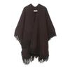European American Women's Tassel Knitted Cape Coat