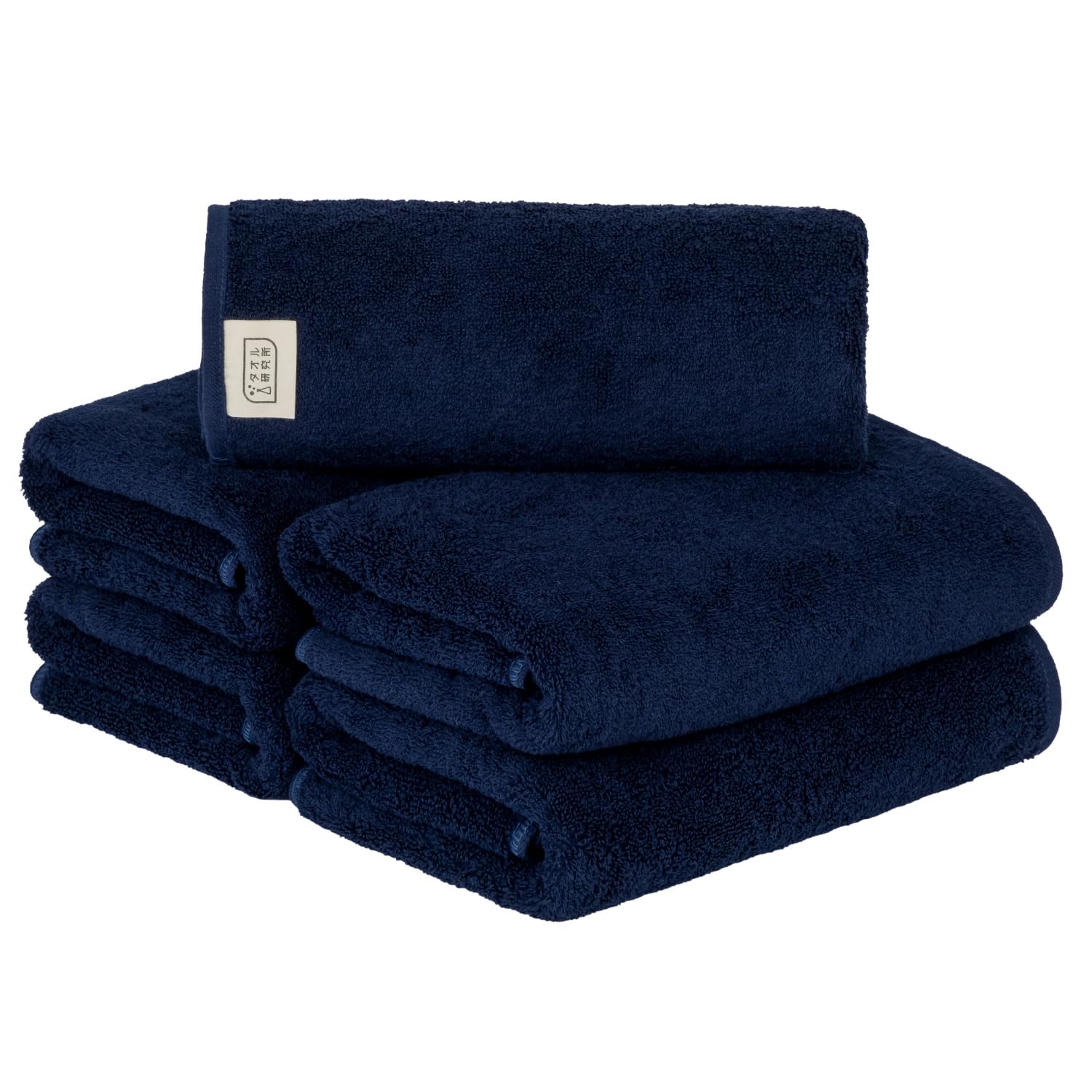 

Towel Laboratory Mini Bath Space Standard Medium Low Fast JapanTechnology [Everyday Simple] #001 Towels, Navy, 5-Piece Set, Type, Weight, Lint,